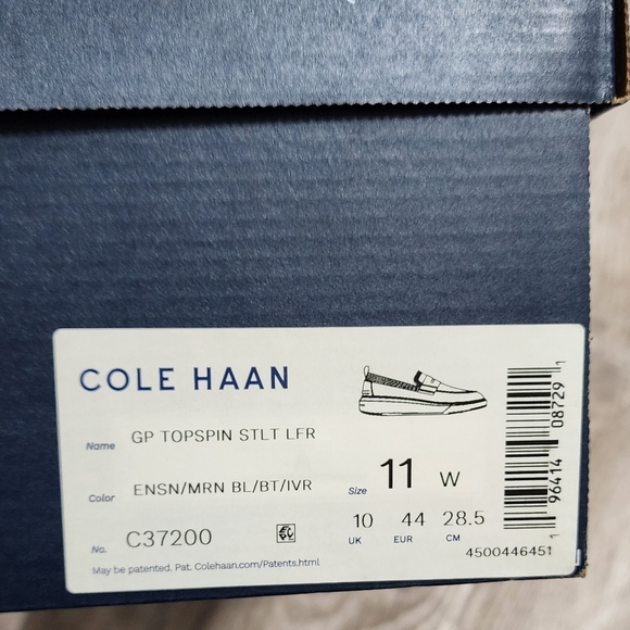 Cole Haan Men's Blue GrandPro Topspin Stitchlite Penny Loafers Shoes Size 11 - Picture 7 of 7
